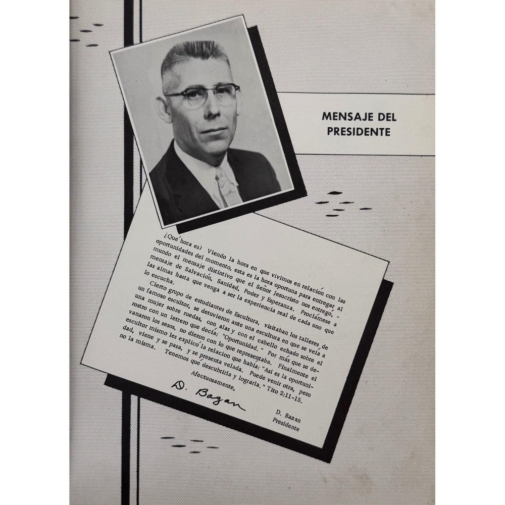 1957 La Antorcha Yearbook Instituto Biblico Latino Americano Ysleta Texas - Picture 7 of 7
